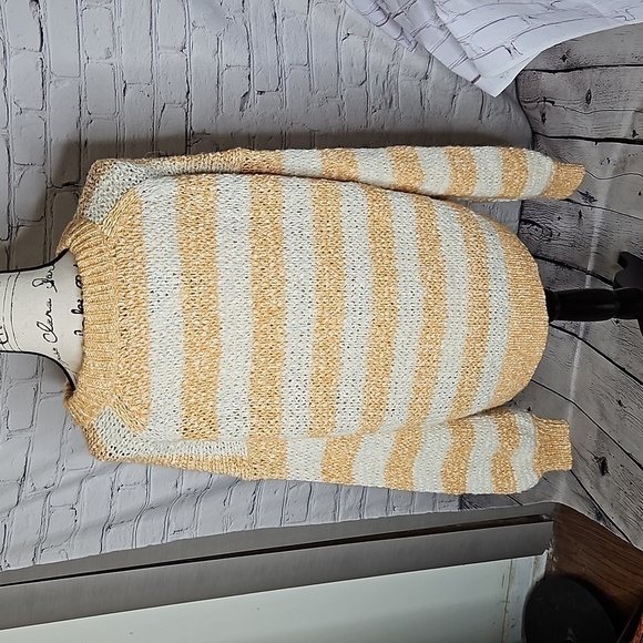 Madewell Baez Pullover Sweater in Stripe NWT Size Large - Picture 4 of 6